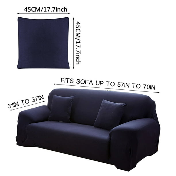 1/2/3 Seater Plain Sofa Covers Slipcover Elastic Stretch Settee Couch Protector